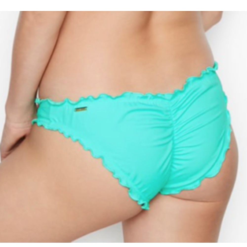 FIRM PRICE NWT Capri Ruffle Cheeky Swim Bikini Bottom - Picture 2 of 3